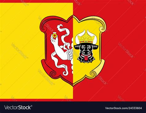 Flag of neustrelitz in mecklenburg-vorpommern Vector Image