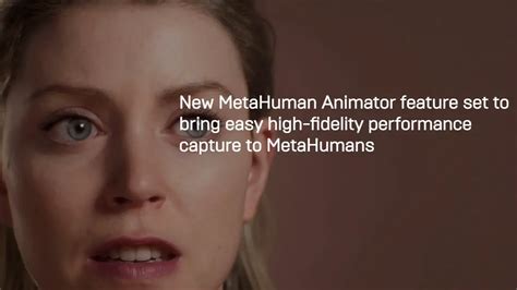 Epic Announces Metahuman Animator CGPress