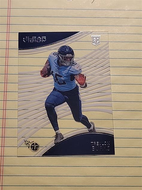 Treylon Burks 2022 Panini Chronicles CVR 11 Clear Vision Rookies