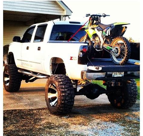 The Only Thing Better Than A Jacked Up Truck Is If Its Got A Dirtbike