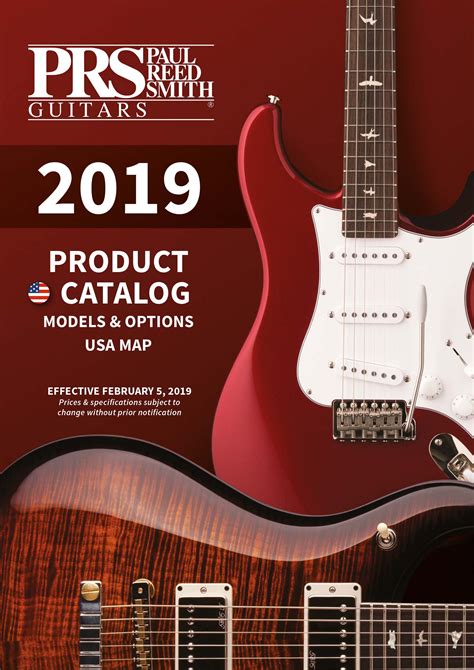 Prs Catalogs Guitar Compare Prs Price Lists Prs Brochures