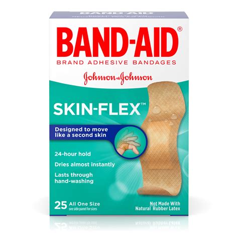 Band Aid Brand Skin Flex Adhesive Active Bandages All One Size Ct