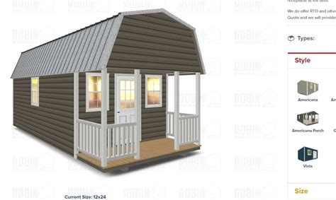 12×40 Portable Storage Sheds Robin Sheds