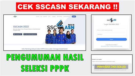 PENYEBAB SSCASN TIDAK BISA DIAKSES JELANG PENGUMUMAN KELULUSAN PPPK P1