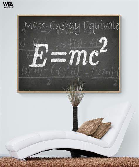 Science Physics Art, Physics Wall Art Poster, Albert Einstein Art ...