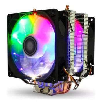 Air Cooler Fan Duplo Para Processador Intel Amd Led Rgb Tdp W Lga