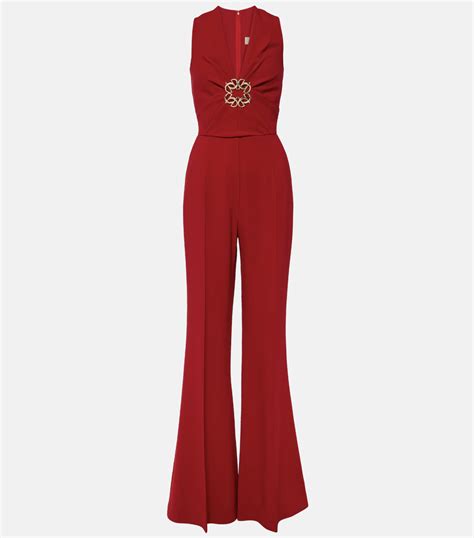 Elie Saab Gathered Embellished Cady Jumpsuit UFO No More