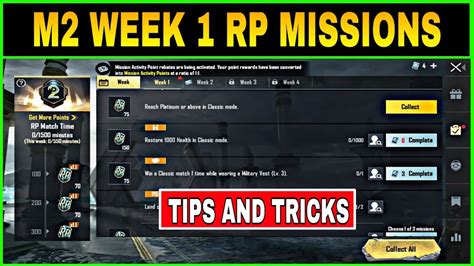 C S M Week Royale Pass Missions Explained Bgmi M Week Rp