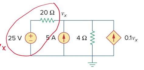 Solved Find Vx Of The Following Circuit Using Superposition Chegg