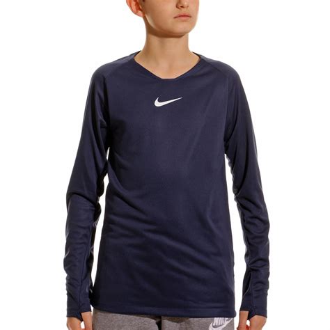 Camiseta térmica niño larga Nike marino futbolmaniaKids