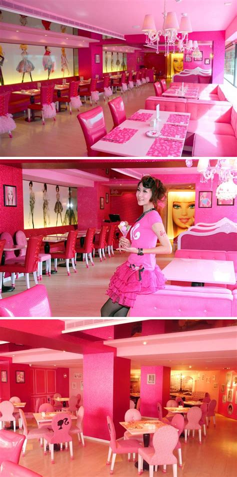 Barbie Cafe Taipei Taiwan Themed Cafes Barbie Cool Cafe