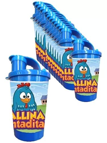 Vaso Pitillo Sorpresa Gallina Pintadita X Termo Infantil Cuotas