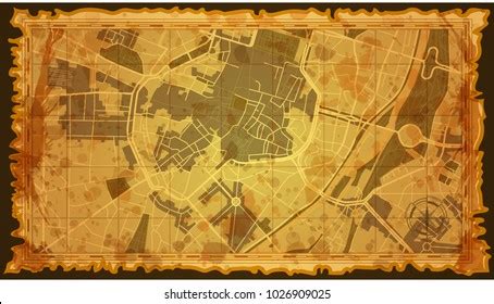 Vintage Map City Stock Vector (Royalty Free) 1026909025 | Shutterstock