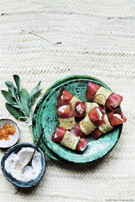 Involtini de ricotta courgettes grillées et bresaola Recette