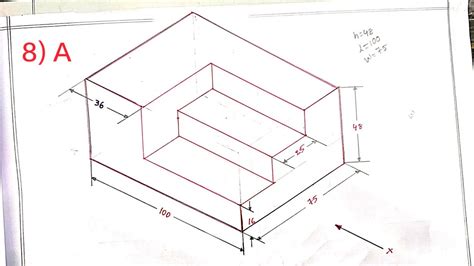 How To Draw Isometric View And Isometric Projection In Engineering