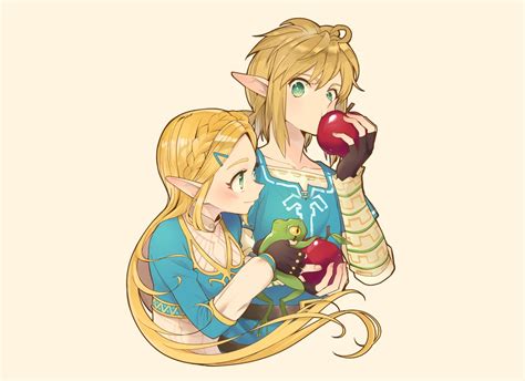 Pointed Ears The Legend Of Zelda Apples Blonde Long Hair Green Eyes Hd Wallpaper Rare