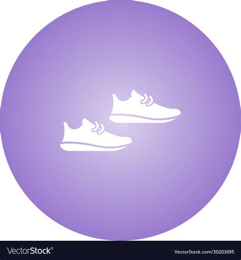 Unique Jogger Shoes Glyph Icon Royalty Free Vector Image