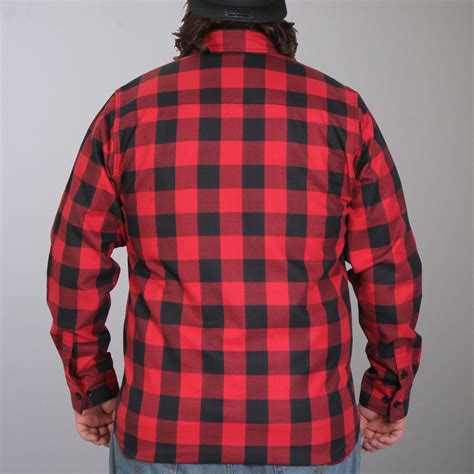 Hot Leathers Black And Red Long Sleeve Flannel