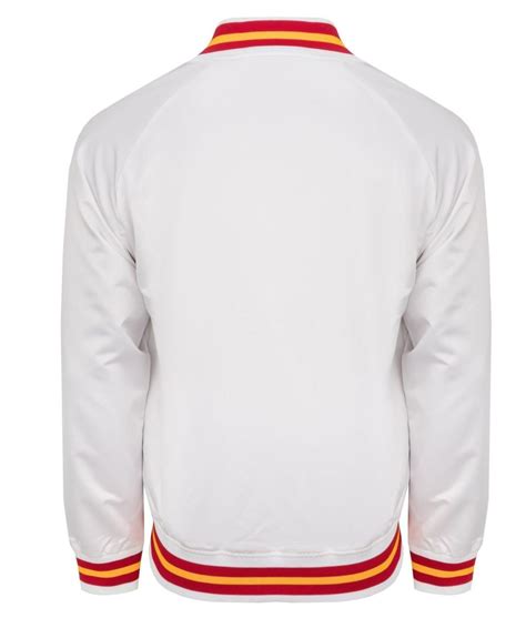 Heavyweight Kansas City Chiefs White Satin Jacket