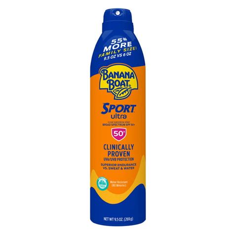 Banana Boat Ultra Sport Clear Sunscreen Spray SPF 50+, 9.5 oz - Walmart.com - Walmart.com