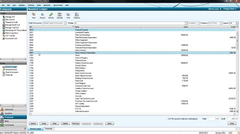 Sage Accounts Tutorial Nominal Ledger Sage Training YouTube