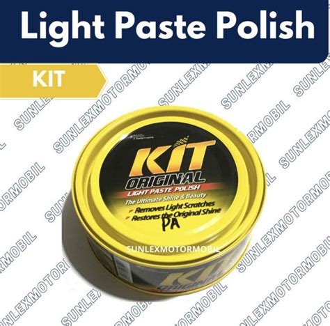 Original Kit Light Paste Polish Poles Body Kaleng Wax Kuning Gr