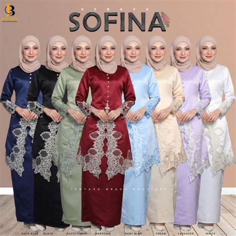 Limited Edition Sofina Kebaya Kurung Pahang Moden Baju Raya