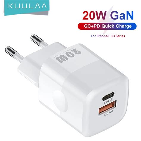 Kuulaa W Gan Usb C Charger Fast Charging Type C Pd Usb Charger For