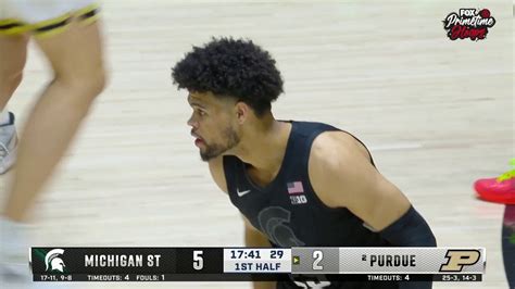 Michigan States Malik Hall Hits A Fadeaway 3 Pointer As The Shot Clock