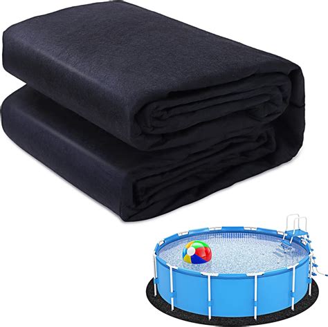 Yzivtaotie 12ft Square Above Ground Pool Floor Liner Pad Blue Puncture