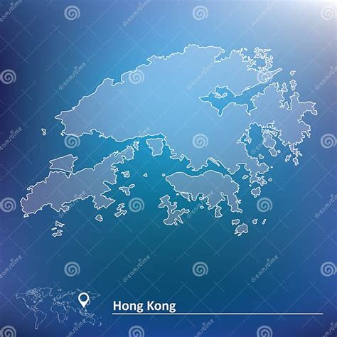 Map Of Hong Kong Stock Vector Illustration Of Isolated 125150574