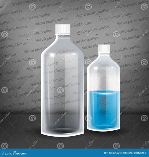 Botellas Del Pl Stico Del Vector Botella Pl Stica Con Agua Mineral En