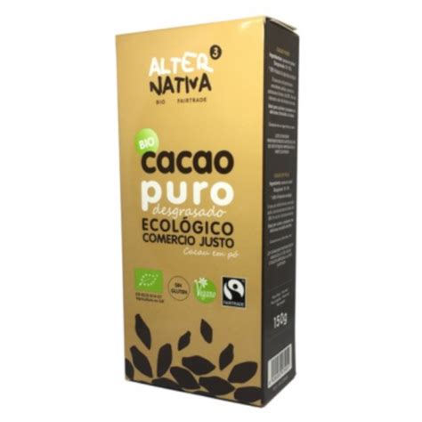 Cacao Puro Desgrasado Vegano ALTERNATIVA 3 150 Gr BIO