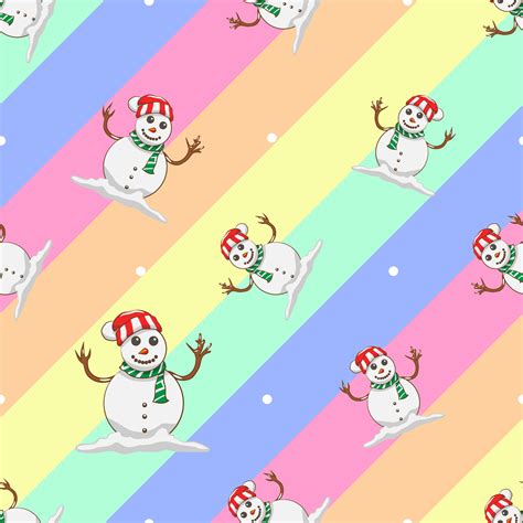 Snowman pattern background seamless 20433804 Vector Art at Vecteezy