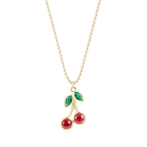 Cherry Gemstone Necklace | Finn Jewelry