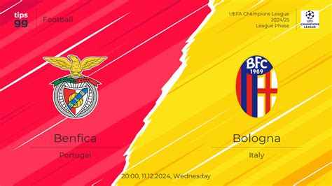 Benfica Vs Bologna 11 12 2024 Prediction UEFA Champions League 2024 25