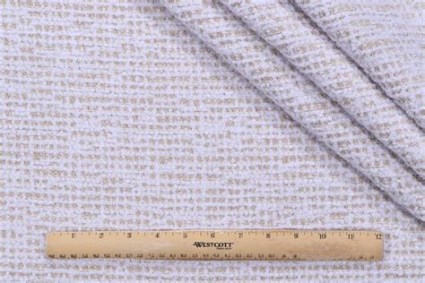 Hamilton Tisdale Woven Upholstery Fabric In Ivory