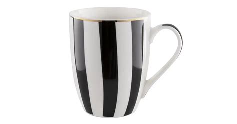 Kubek Porcelanowy Stripes Black Florina 340 Ml Tanio Sklep Online