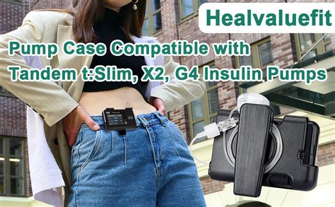 Healvaluefit Tslim X2 Pump Case With Clip Tandem Tslim Pump Case With 360