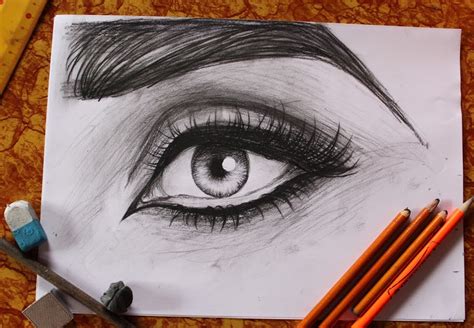eye charcoal sketch  rubenaalexander  deviantart