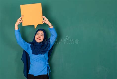 Confident And Happy Woman Concept Pretty Attractive Muslim Lady