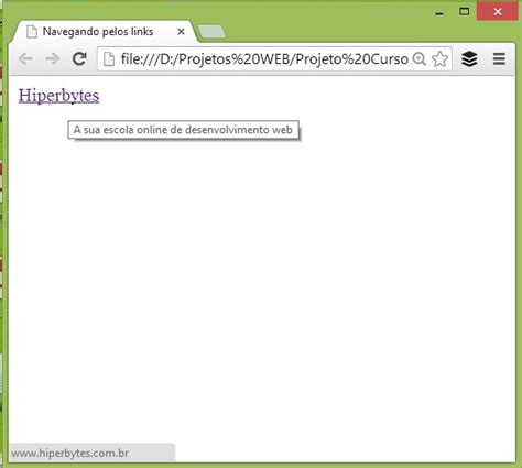 Curso De Html Aula Navegando Pelos Links Hiperbytes