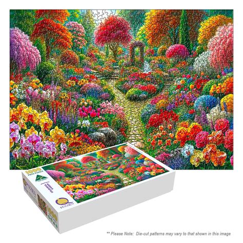 colourful garden landscape jigsaw gallery