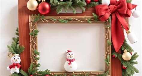 Premium AI Image | DIY Christmas Frame Ideas Creative Inspiration for ...