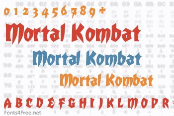 Mortal Kombat Font Download - Fonts4Free