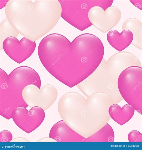 Happy Valentine Day Greeting Card Pattern Background Template For Use