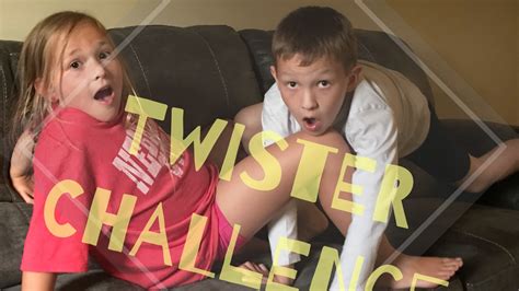 Twister Challenge Brother Vs Sister Youtube