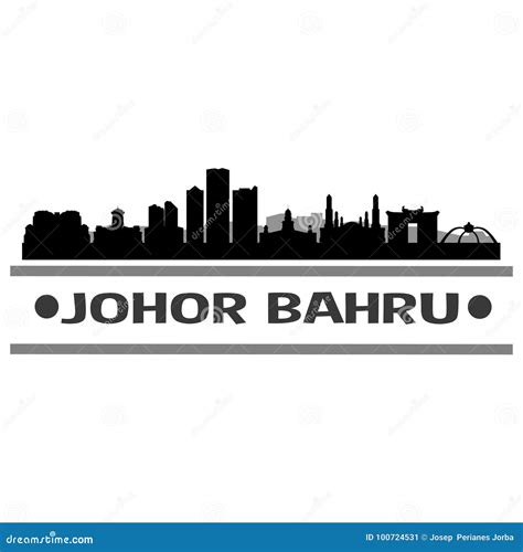 Johor Bahru City Icon Vector Art Design Stock Vector Illustration Of