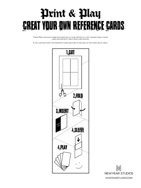 Blank Card Template - Outlines | PDF