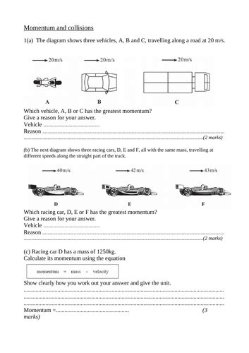 Aqa Gcse Physics 9 1 P105 Using Conservation Of Momentum Full Lesson